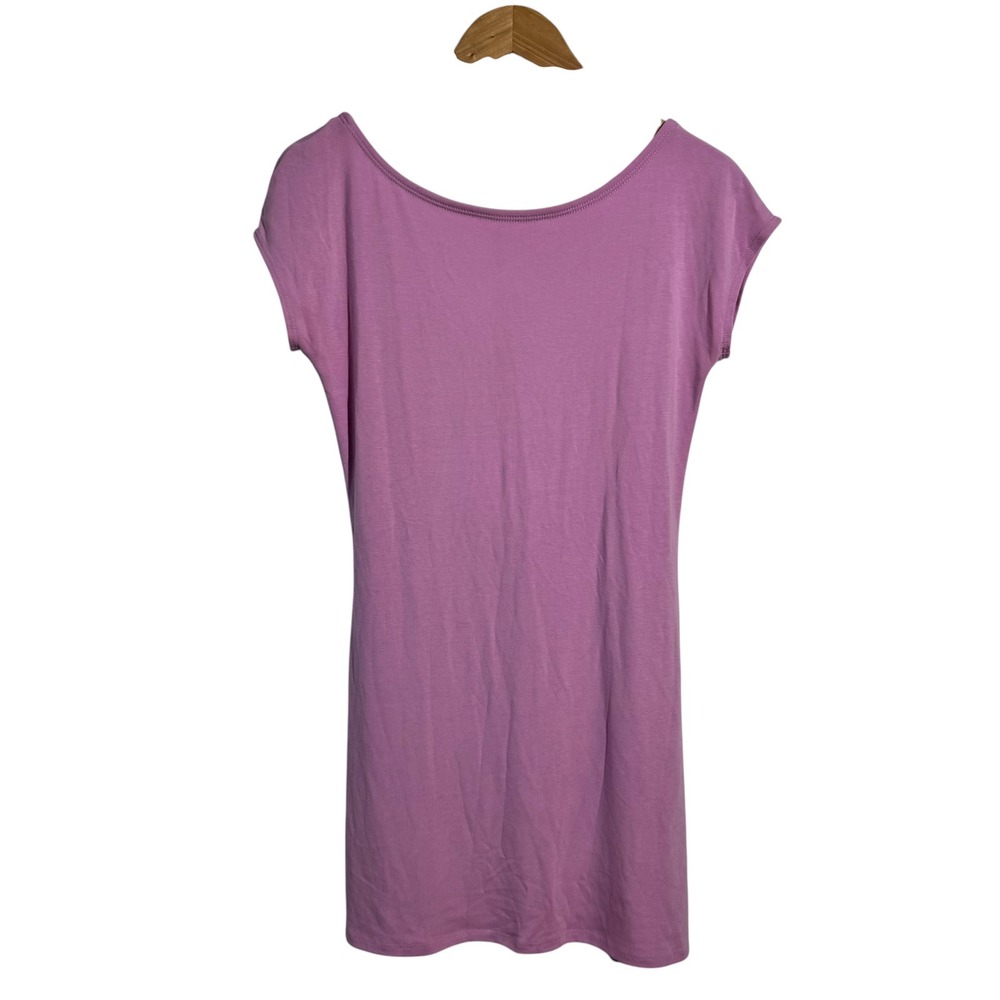Free People FP Beach Orchid Pink Open Back Mini‎ Dress Cap Sleeve Size M
